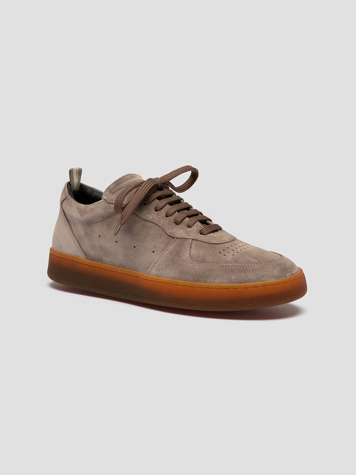 ASSET 001 - Taupe Suede Low Top Sneakers Pace Control Antibacterial
