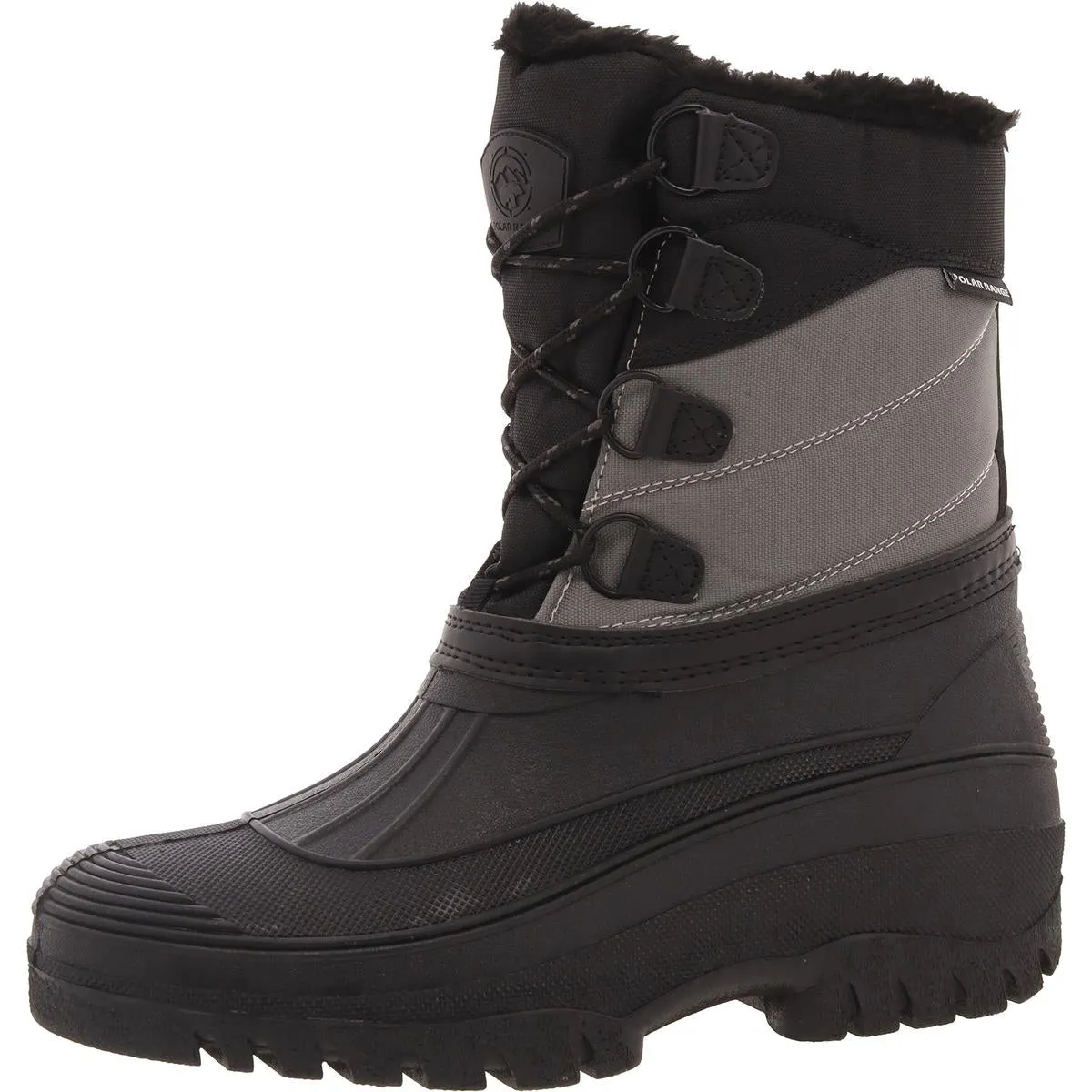 Breathable Mesh Panels Decker 01 Mens Faux Fur Lined Manmade Winter & Snow Boots