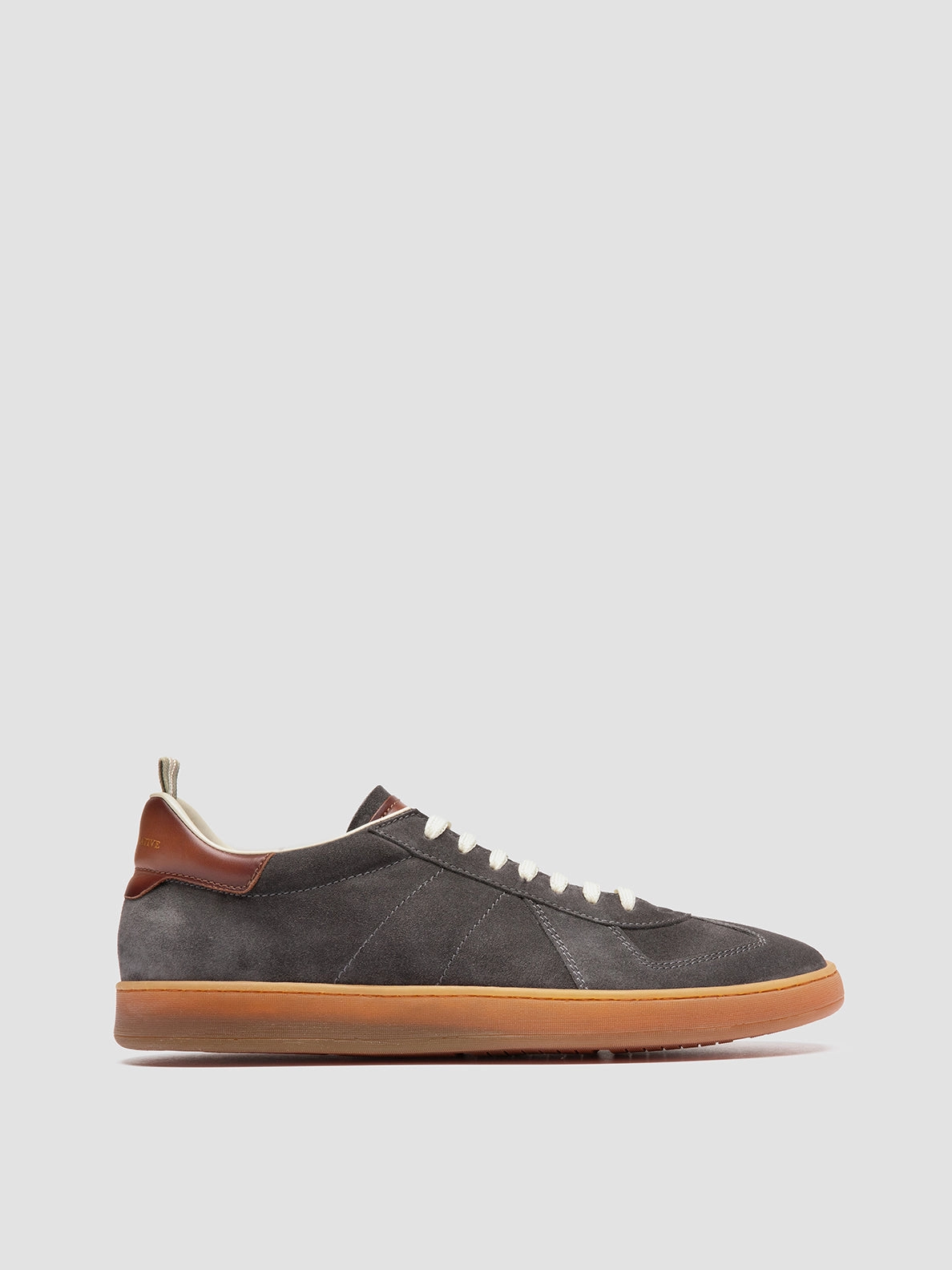MILITIA 002 - Grey Suede and Leather Low Top Sneakers Tensile Strength Sports Driven