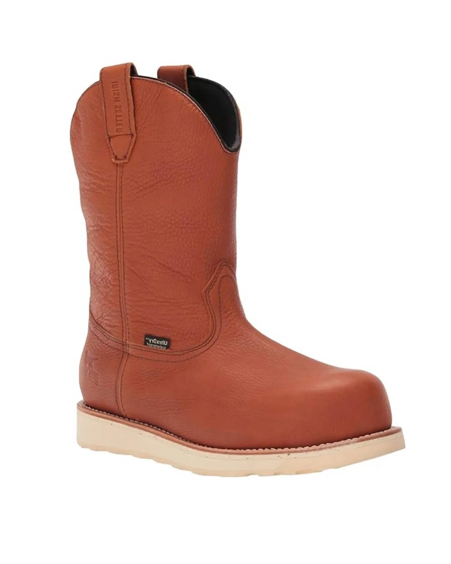 Men's 11" Wingshooter Composite Toe Slip On Work Boots In Brown Classic Comfort Urban Casual