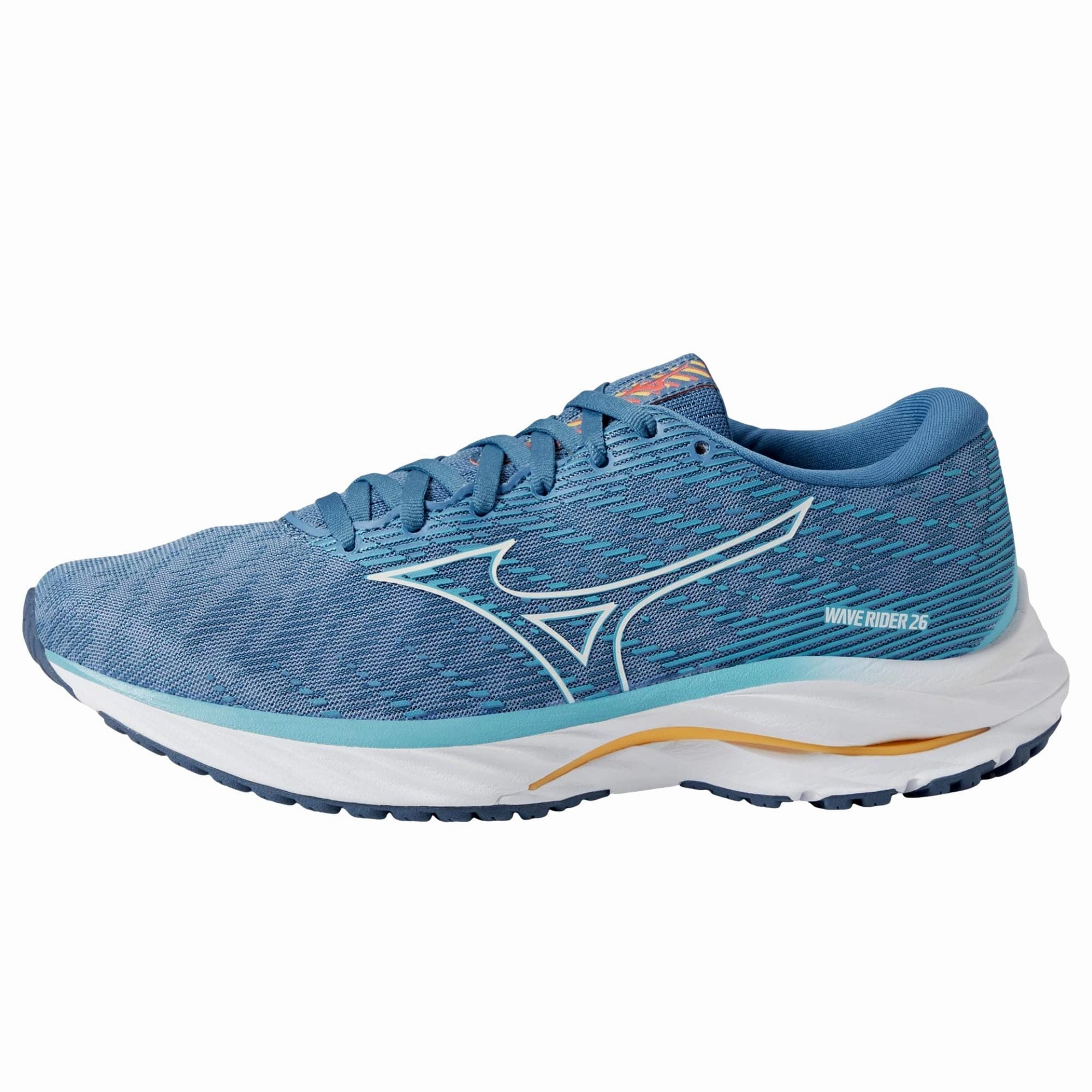 Enhanced Energy Transfer Mizuno Wave Rider 26 Blue / White / Yellow  J1GD220628 Women's