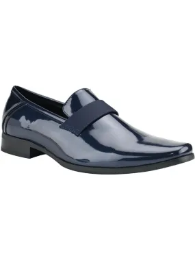 Breathable Design Bernard Mens Patent Leather Square Toe Oxfords
