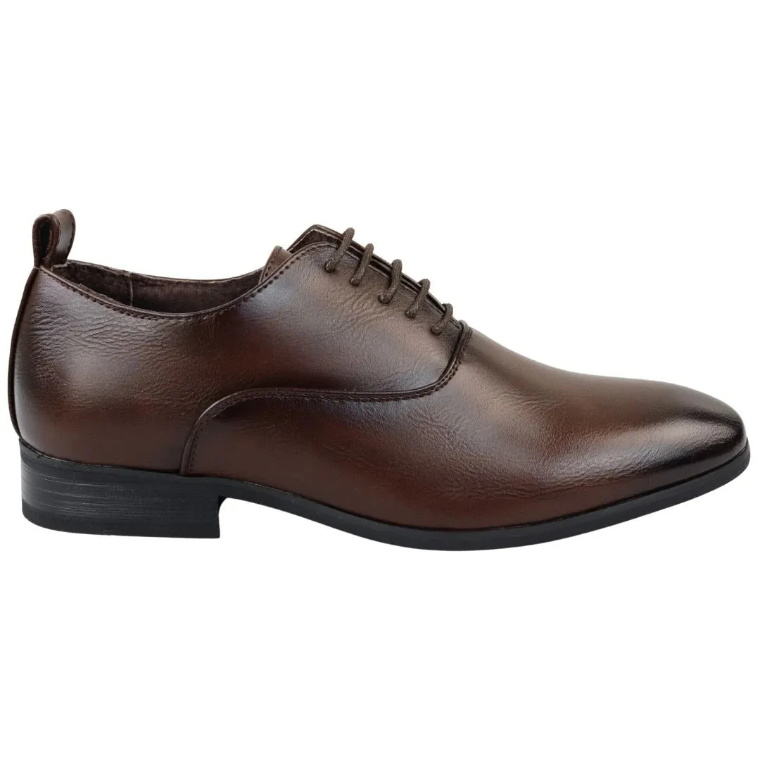 Lace Up Derby Oxford Shoes Premium Full Grain Leather