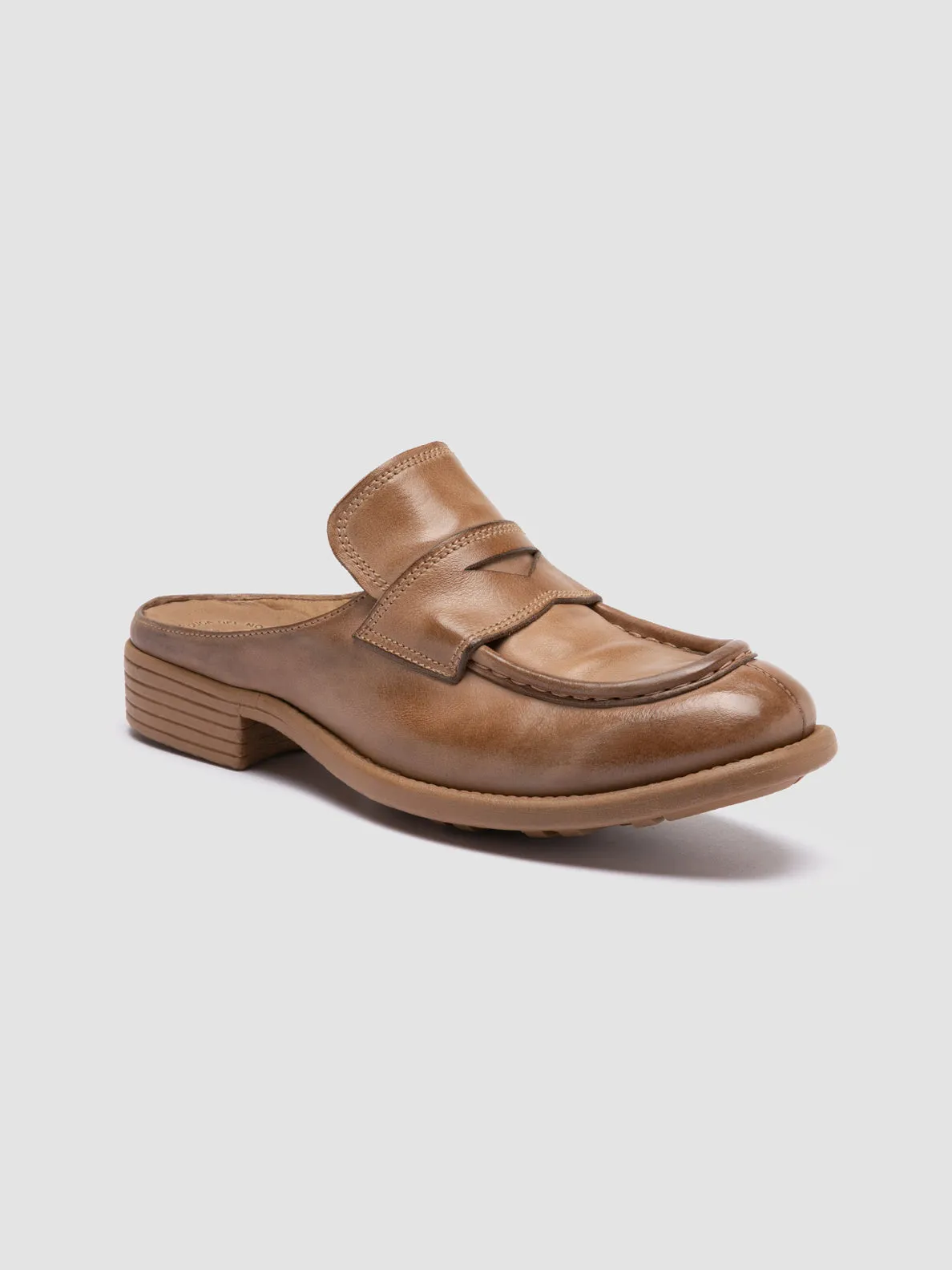 Weekend Favorite CALIXTE 063 - Taupe Leather Mule