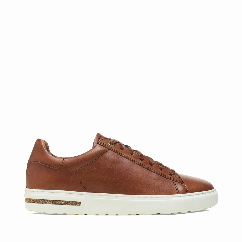 Birkenstock Men's Bend Low Leather Sneaker in Cognac High Energy Return Sole