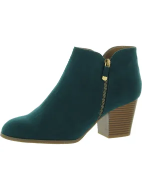 Weekend Escape Masrinaaf Womens Zipper Block Heel Booties