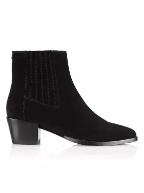 Mud Resistant Daily Walks Wedge Heel Rover Boot In Black