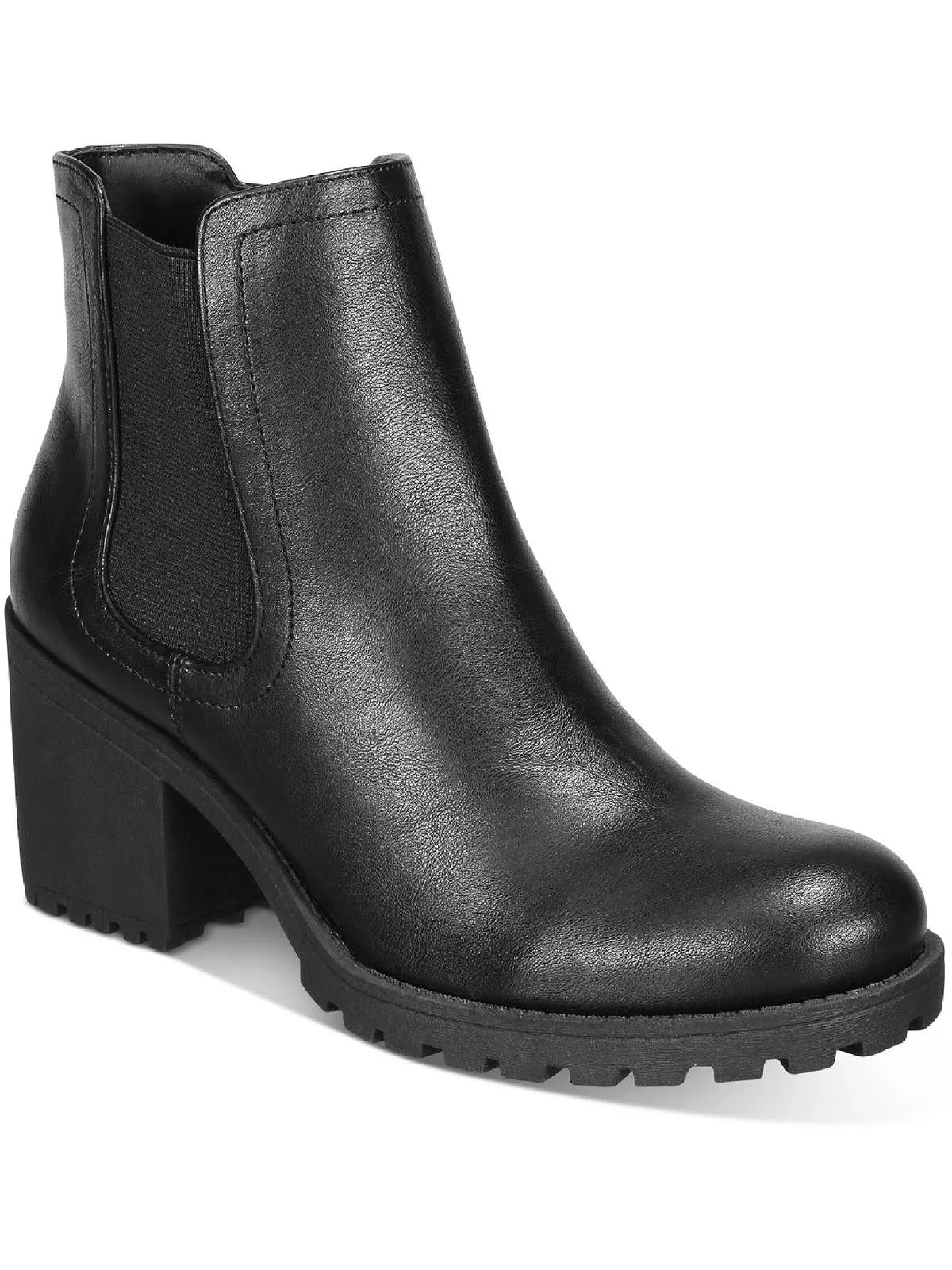 Morghan Womens Casual Leather Ankle Boots Padded Interior Rainy Day Commuter