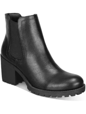 Morghan Womens Casual Leather Ankle Boots Padded Interior Rainy Day Commuter