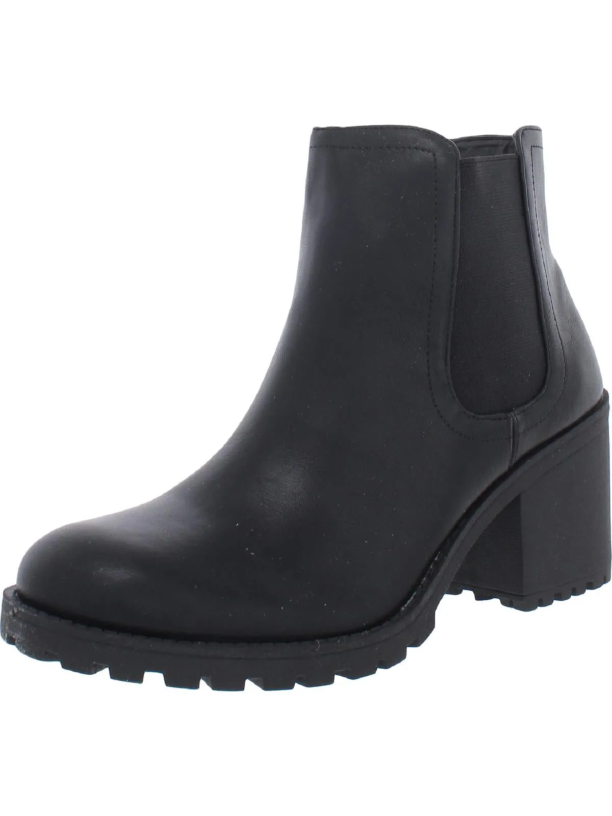 Morghan Womens Faux Suede Round Toe Ankle Boots ground grip Ankle padding