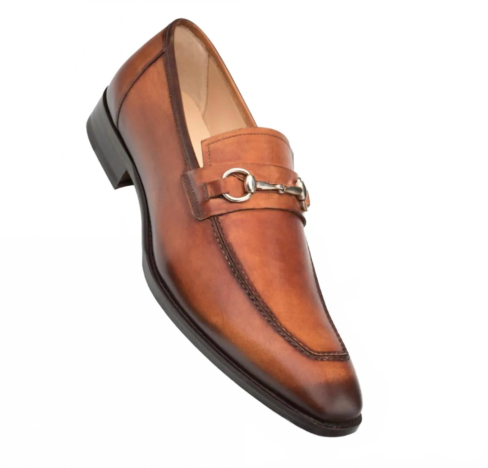 Foot Free Relax Walk Shoes Men Ornament Loafer In Cognac