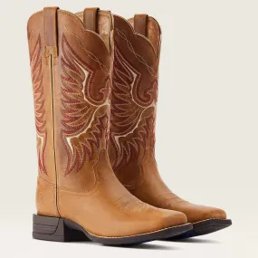 Women's Rockdale Western Boot In Almond Neutral Tones