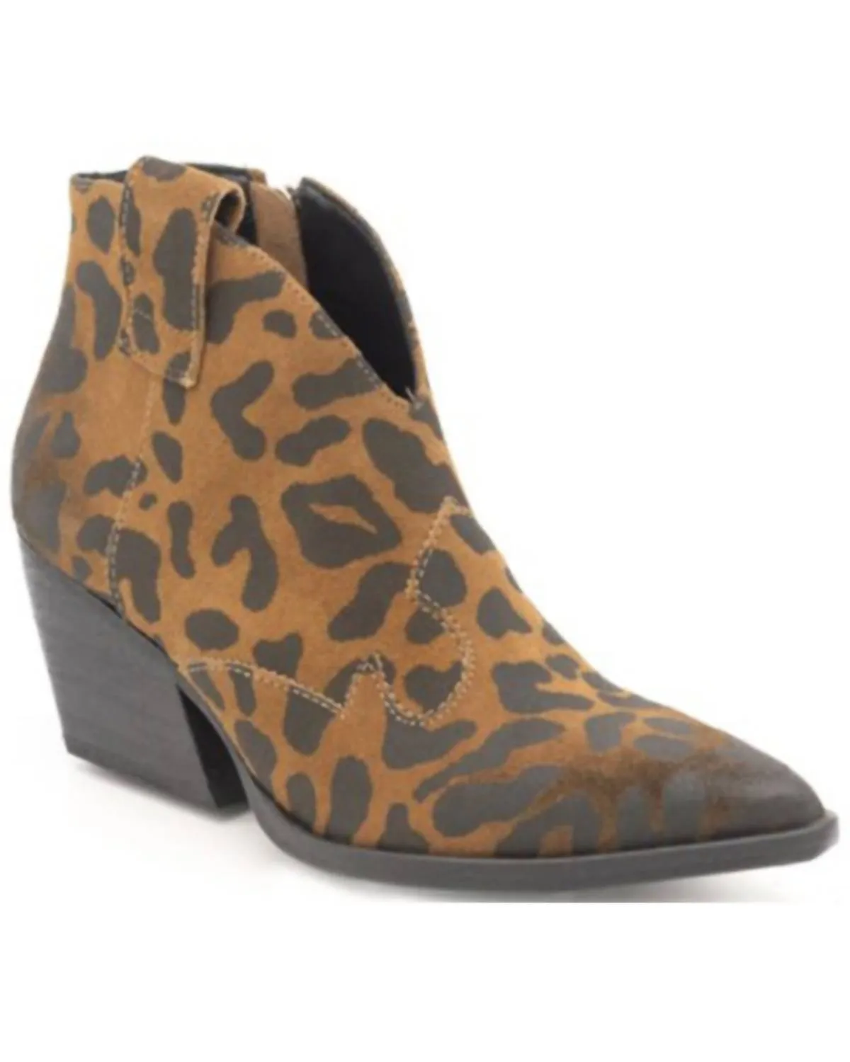 Women's Rodeo Booties In Leopard Vintage Calf Storm Wear