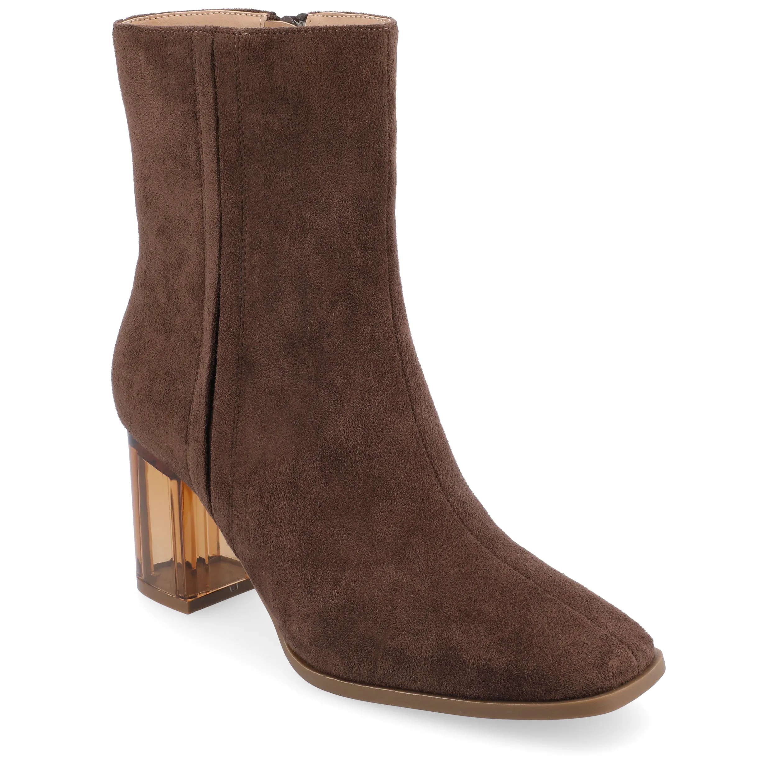 Journee Collection Women's Tru Comfort Foam Clearie Booties Grippy Outsole Snowy Path Anti   Odor