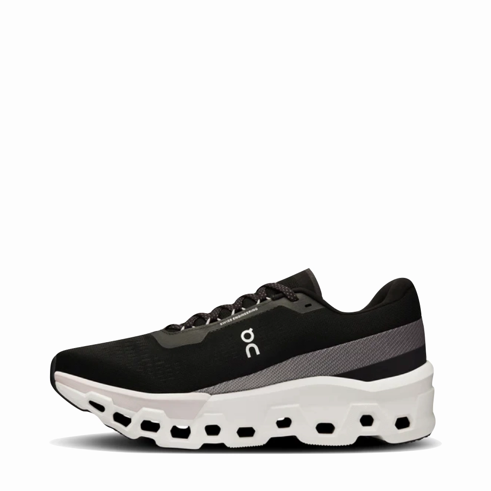 On Men's Cloudmonster 2 Sneaker in Black/Frost Versatile use Lightweight Gear