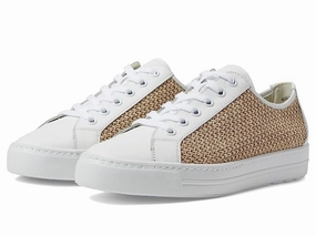 Paul Green Rachel Sneakers Women's  White Round Toe Lifestyle Shoes RHS4998 running on hilly terrain shoes