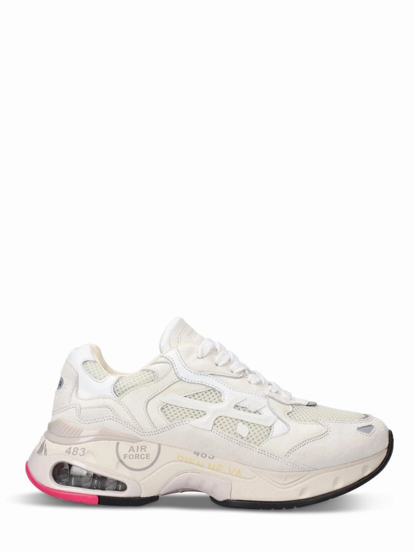 Innovative Sneakers With Mixed Material Design Stable Heel Light - colored