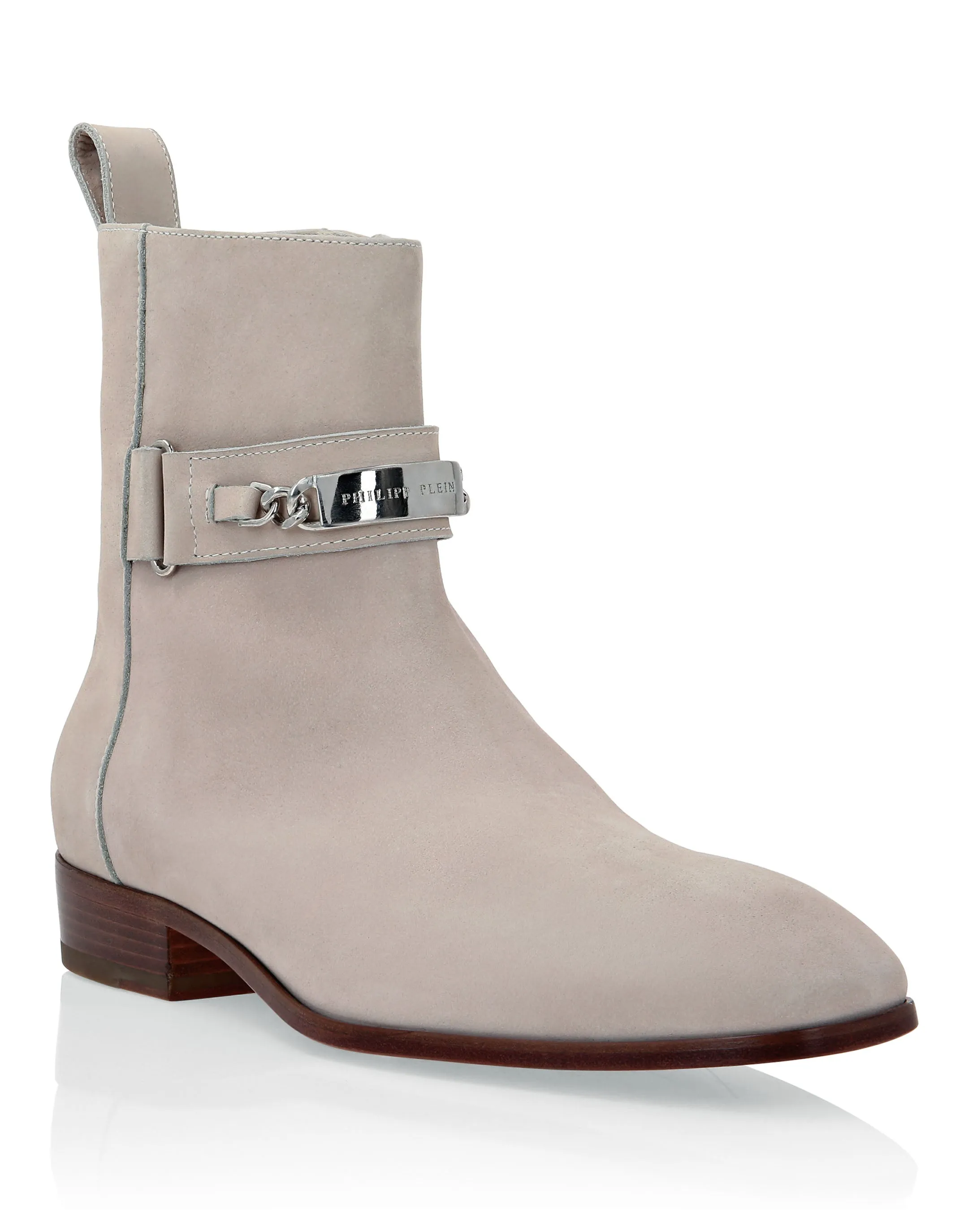 Sharp Look Nabuk Boots Low Flat