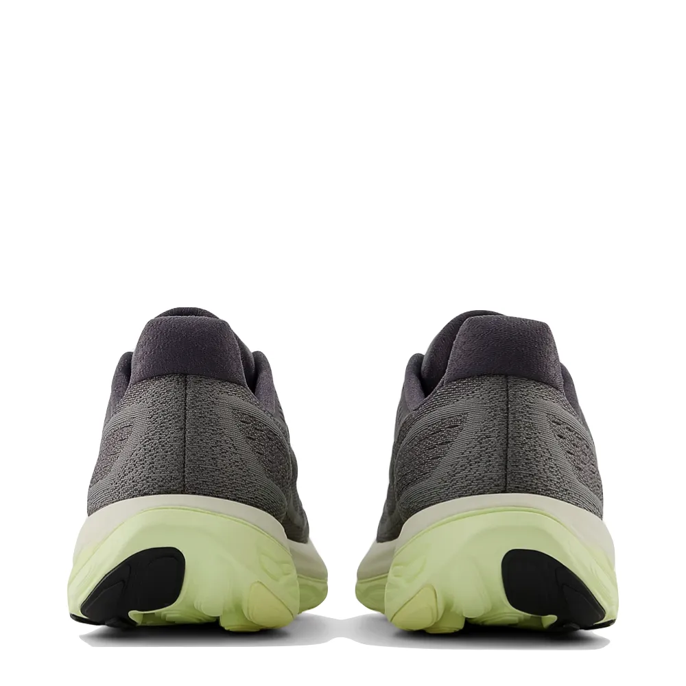 SuedeUpper Relaxed shock absorption New Balance Men's Fresh Foam X Vongo v6 Sneaker in Harbor Grey with Limelight and Silver Metallic