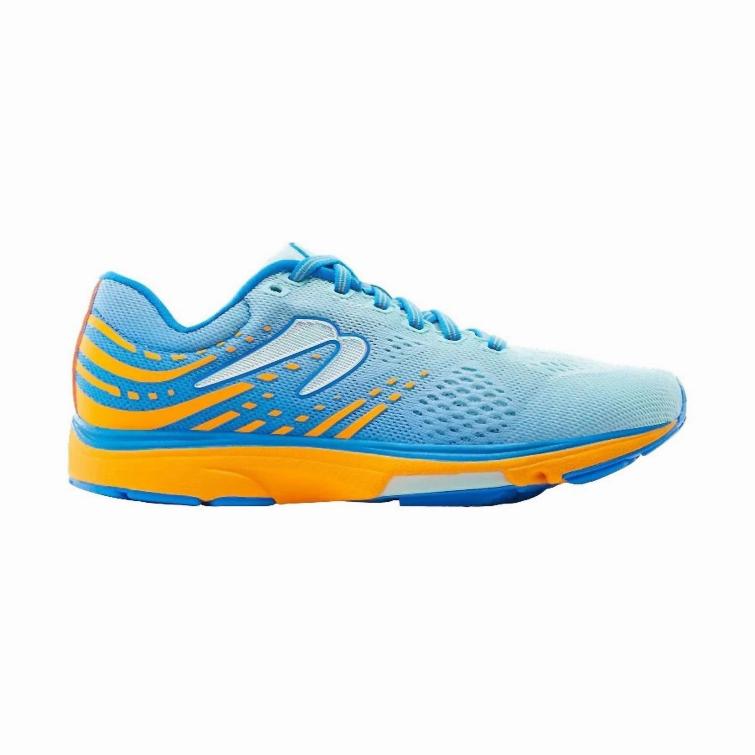 Women's Kismet 8 Running Shoes In Arctic Blue/peach 3D Printed Overlay Minimalist Profile