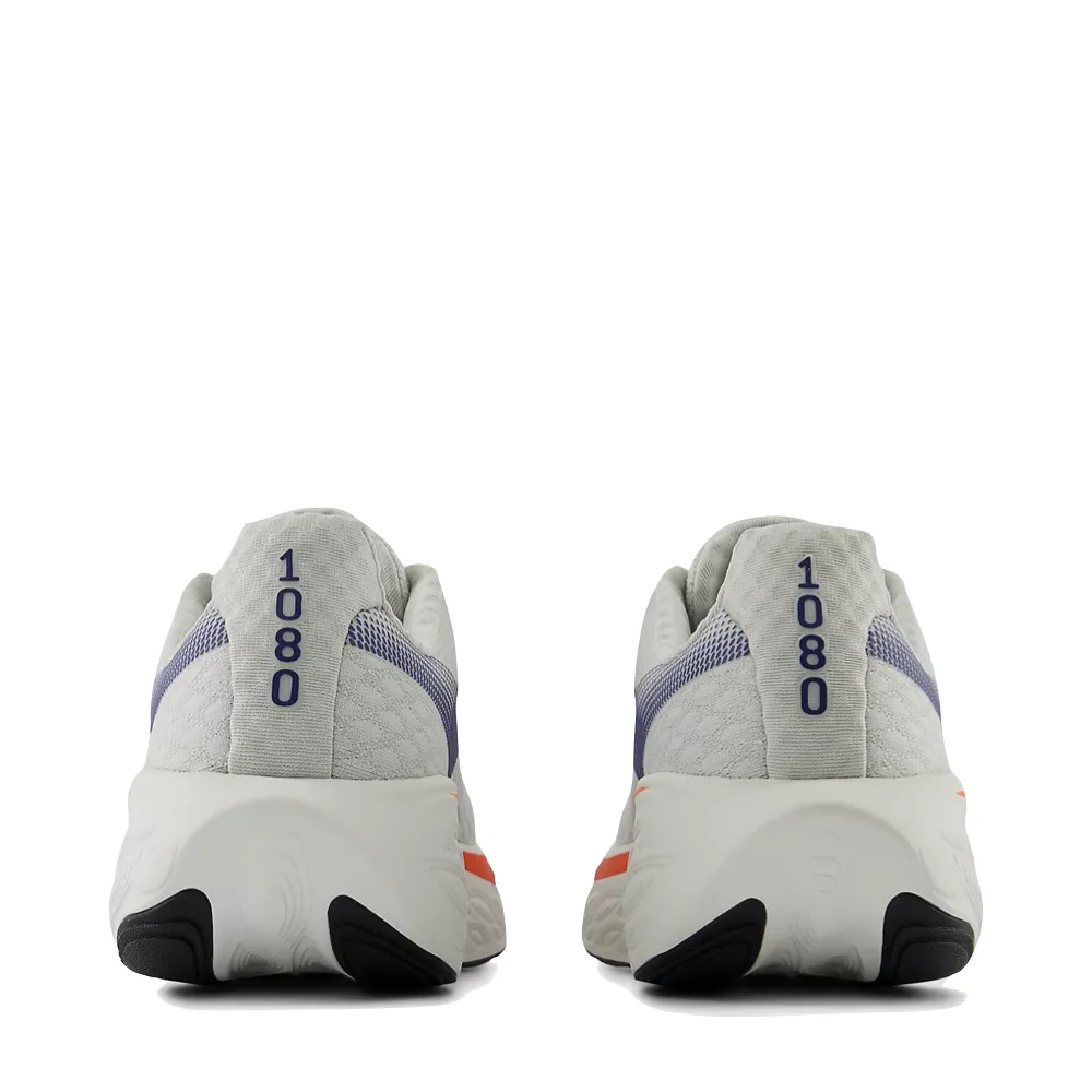 New Balance Men's Fresh Foam X 1080v14 in Grey Matter with Silver Metallic and Inkwell Classy stability Dynamic Walk