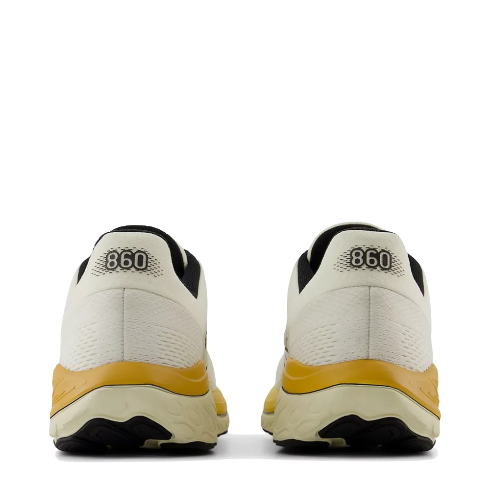 Slip Resistant Traction New Balance Men's Fresh Foam X 860v14 Sneaker in Sea Salt with Angora and Dried Apricot