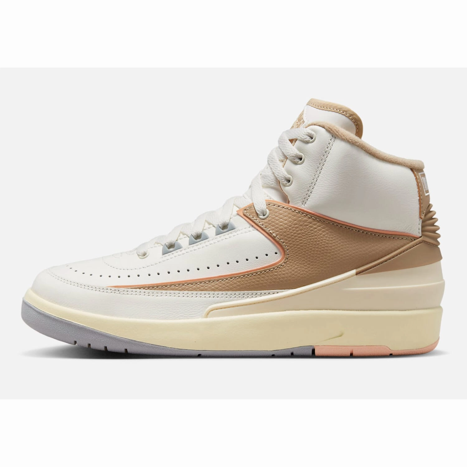 Nike Air Jordan 2 Retro Sail/Desert-Sunset Haze-Muslin  DX4400-118 Women's gym - goer Anti Slip Outsole