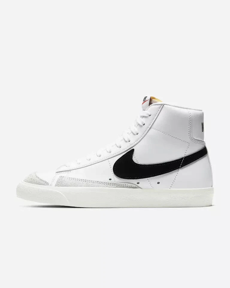 Nike Blazer Mid 77 CZ1055-100 Sneaker Womens White Black Leather Shoes HAM254 Bounce Back Outsoles Flex Zones