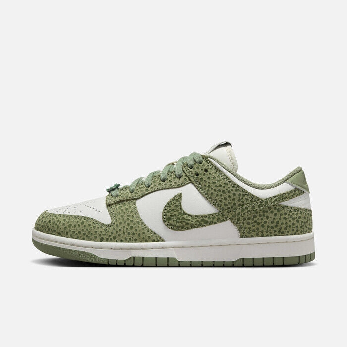 Treadmill running contoured footbed shoes Nike Dunk Low FV6516-300 Sneakers Women's Oil Green Leather Lifestyle Shoes PSS1 (Green,11.5)