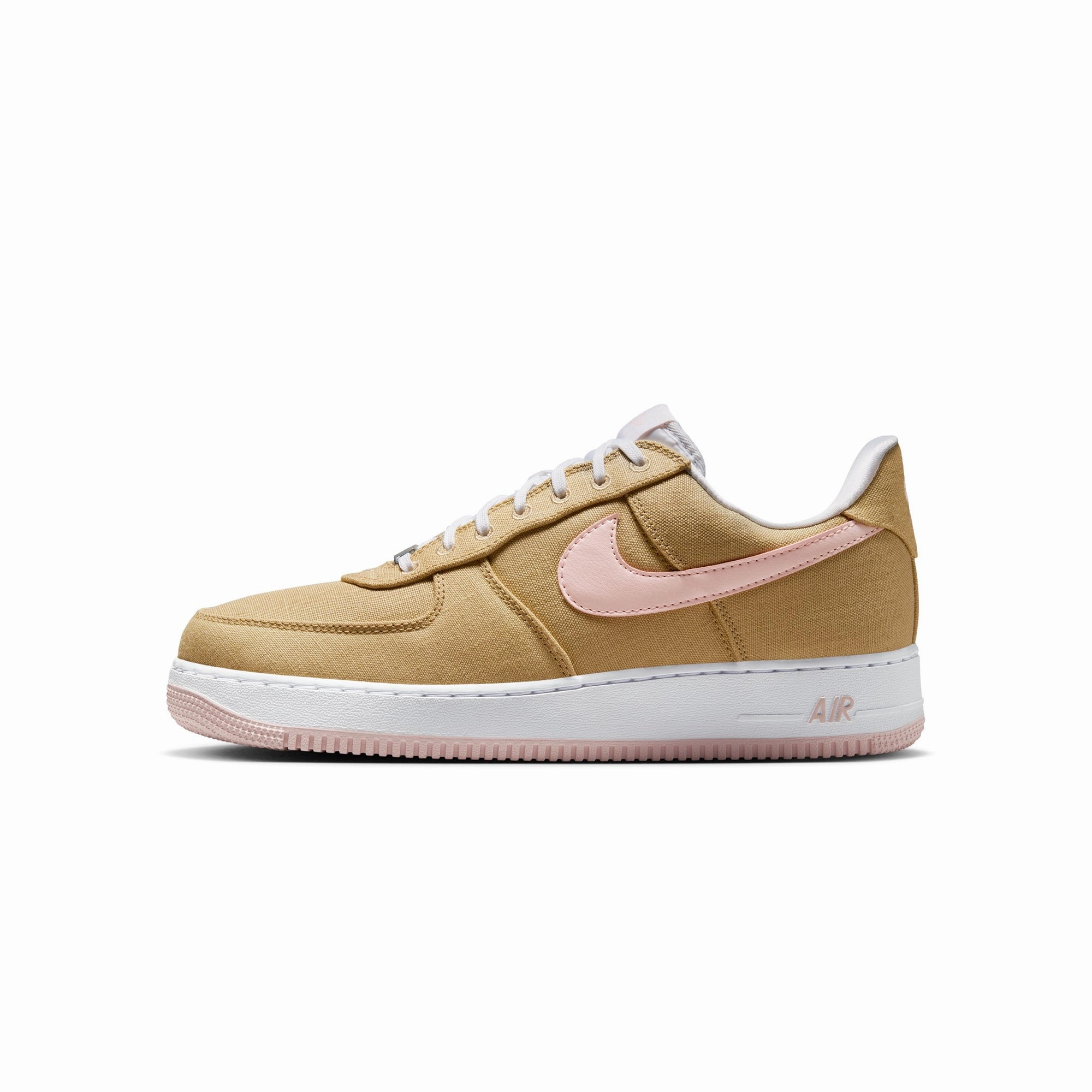 Molded Heel Counter Nike Mens Air Force 1 Low Retro "Linen" Shoes