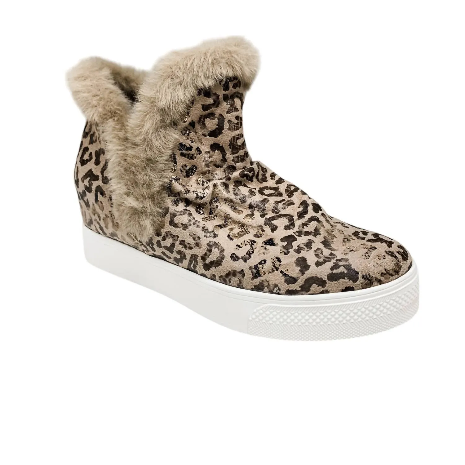 Women's Shantell Boot In Tan Leopard Hope Step