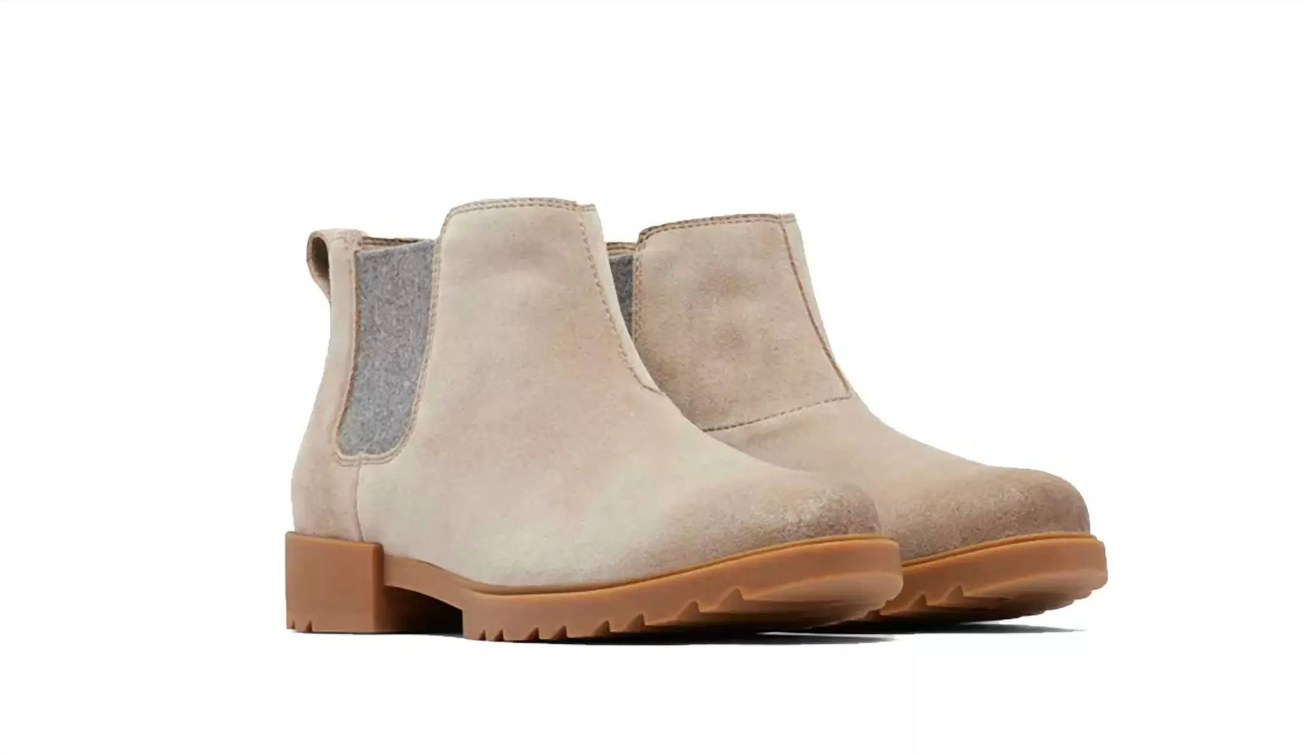 Reliable Grip Utility Design Women??S Emelie Ii Chelsea Fashion Boots In Omega Taupe, Gum 10