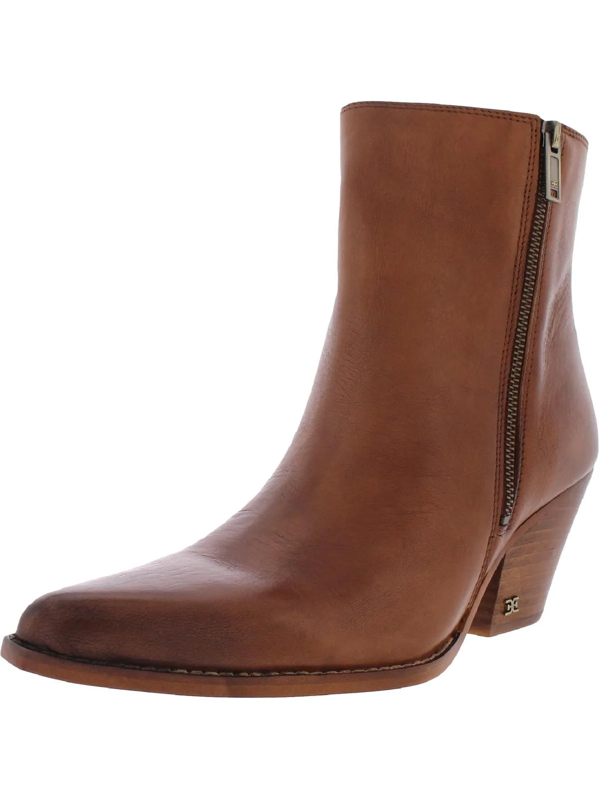 Street Utility Jane Womens Block Heel Pointed Toe Ankle Boots