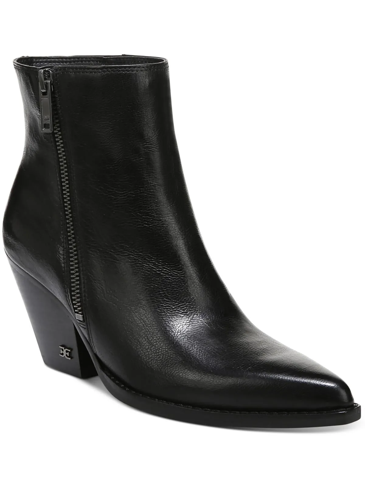 Jane Womens Block Heel Pointed Toe Ankle Boots Farm Ready Soft Touch