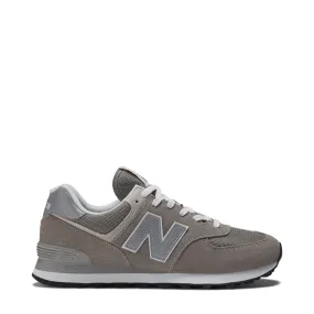 New Balance Men's 574 Sneaker in Grey with White High   Top Secure Style