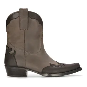 Festival Vibe High Western Real Leather Pointed Toe Boots