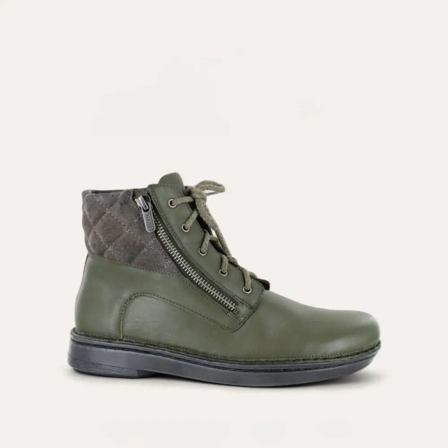 Women's Castera Bootie - Wide In Soft Green/gray Mud Resistant Night Travel Street Fashion