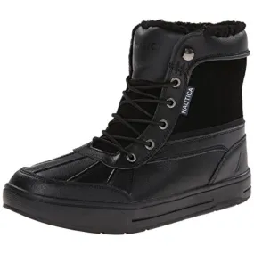 Robust Build Lockview Mens Leather Fleece Lined Casual Boots