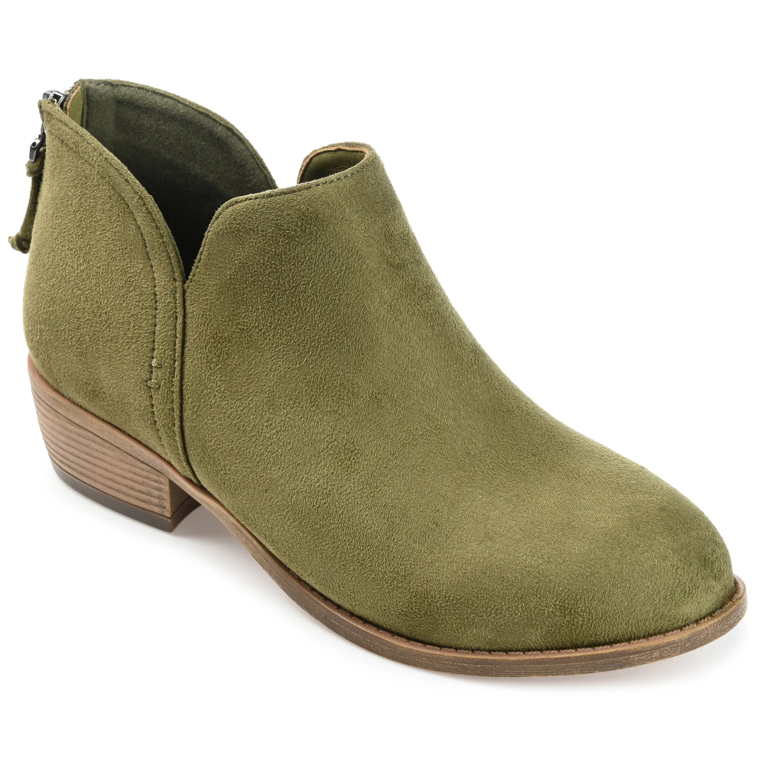 Journee Collection Women's Livvy Bootie Non Marking Outsole Crisp Finish