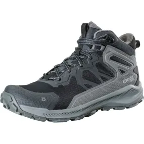 Oboz Katabatic Mid 46001 Men's US 14 Charcoal Waterproof Hiking Shoes TF5216 Strap Slip Resistant Mountain Hike