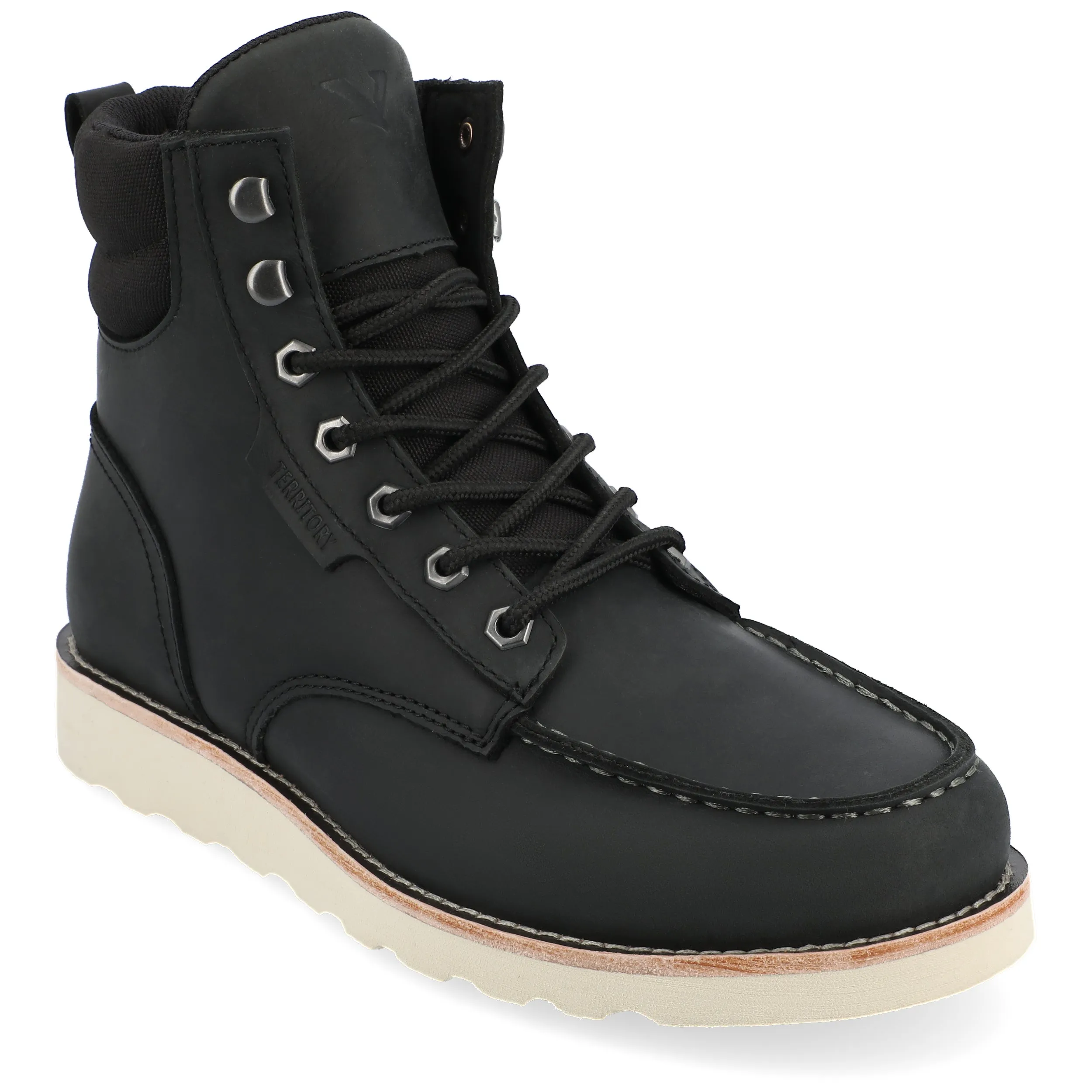 Built For Adventure Lace Up Territory Venture Water Resistant Moc Toe Lace-up Boot
