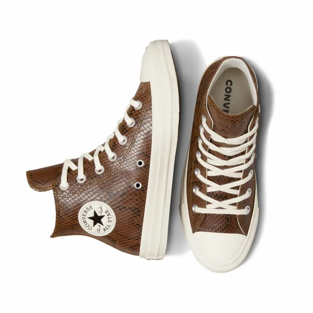 Home Style Vented Air Channels Converse - Women's Chuck Taylor All Star Snakeskin High Top Shoes (A13393C)