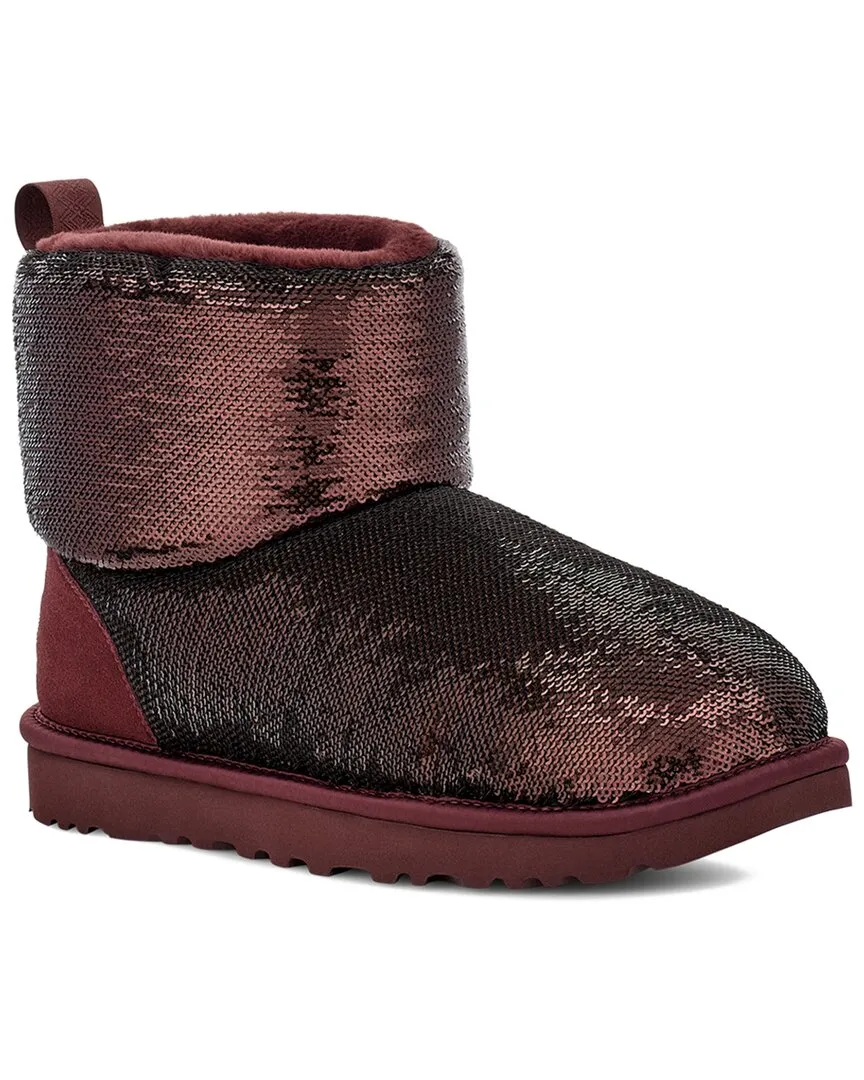 UGG Classic Mini Mirror Ball Classic Boot Biker Tough synthetic leather