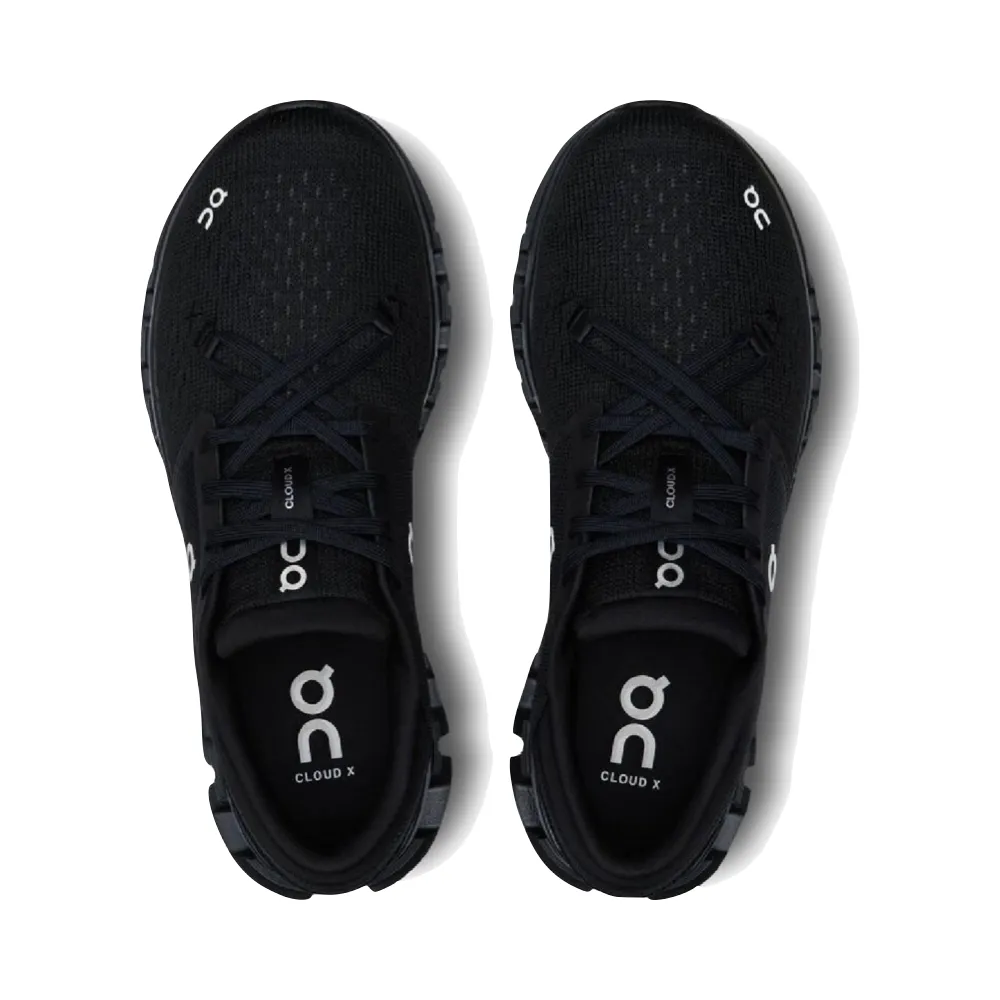 All-day breathability On Men's Cloud X 4 Sneaker in Black/Eclipse