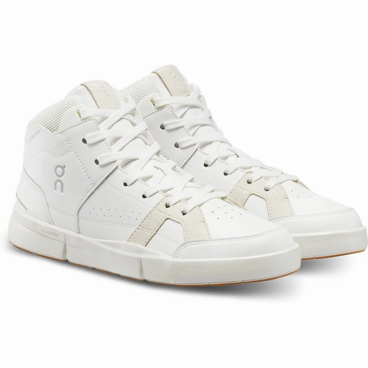 On The Roger Clubhouse Mid 98.98327 Women's US 9 White Lifestyle Shoes DWA434 lugged outsole shoes