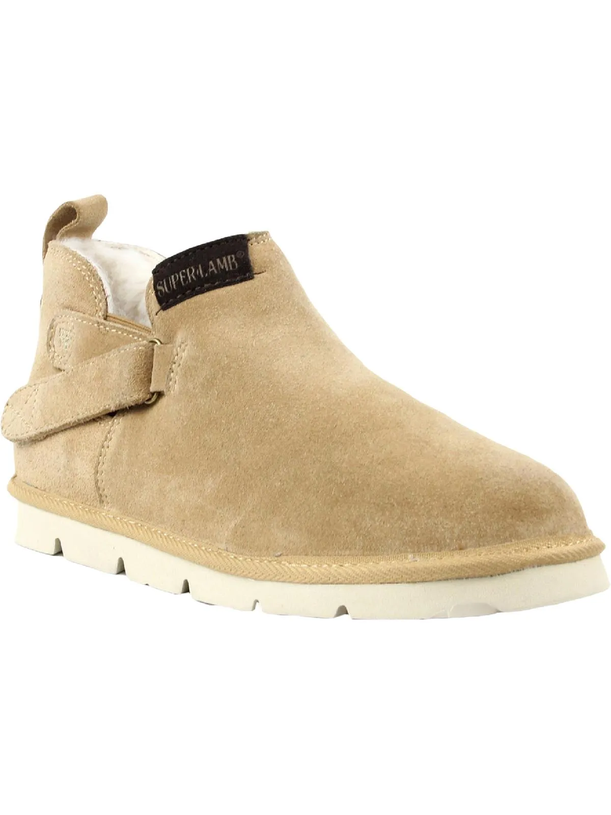 Anti Odor Cold Climate Ongi Womens Suede Faux Fur Booties