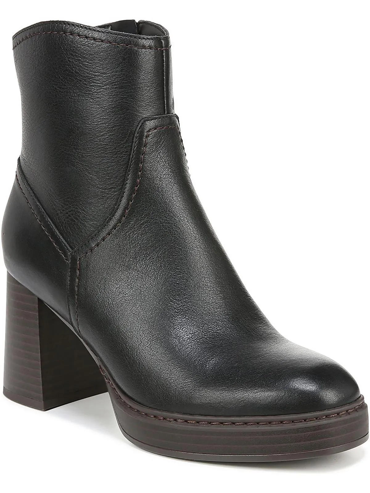 Slim Line Hope Step Orlean Womens Padded Insole Block Heel Booties