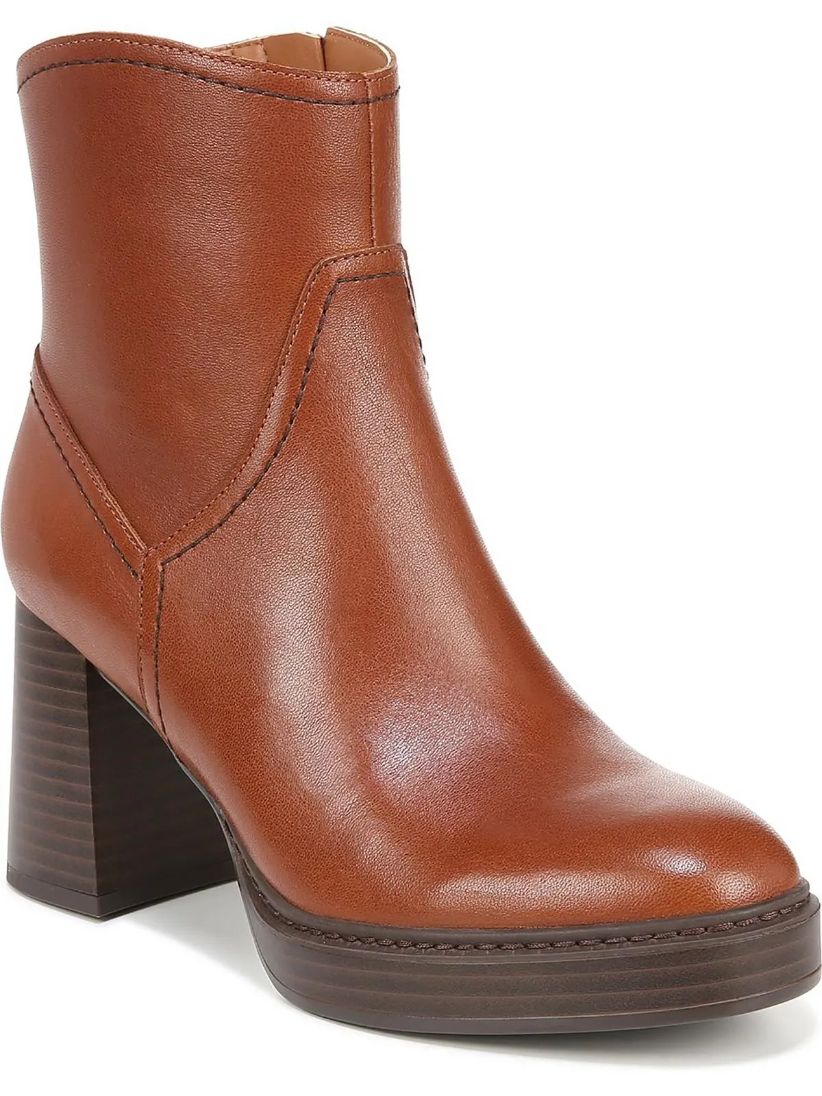 Premium Cushion Orlean Womens Padded Insole Block Heel Booties