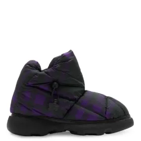 Winter Protection Shaft Height Options Burberry Men's Pillow Check-Pattern Padded Ankle Boots