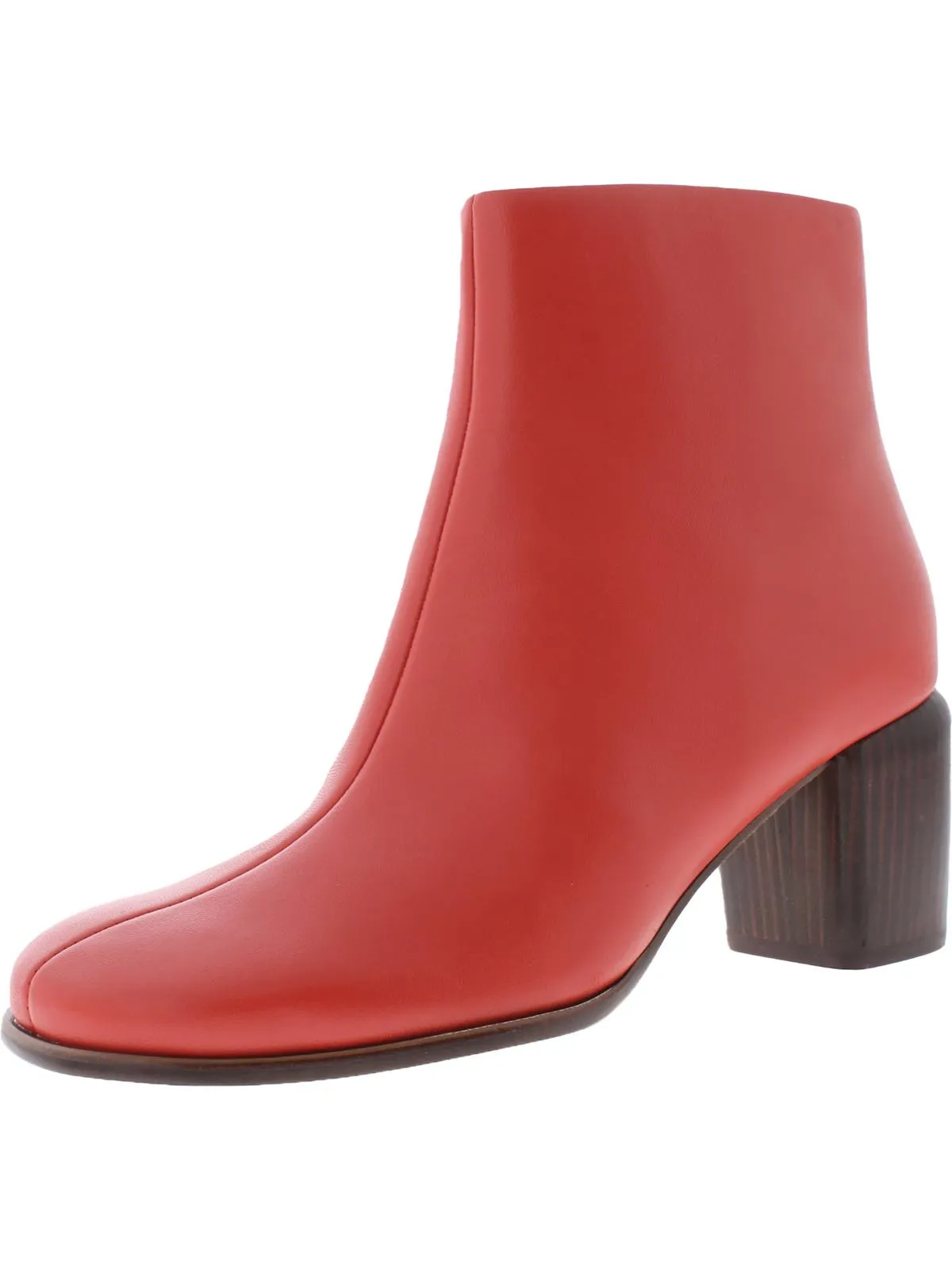 Maggie Womens Leather Square Toe Ankle Boots Pull-on style AntiOdor